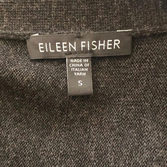 {Eileen Fisher}  Long Merino Wool Cardigan, small - Picture 8 of 8